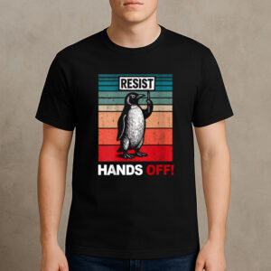 Resist-Penguin-–-Hands-Off-Retro-Activism-Graphic-Tees
