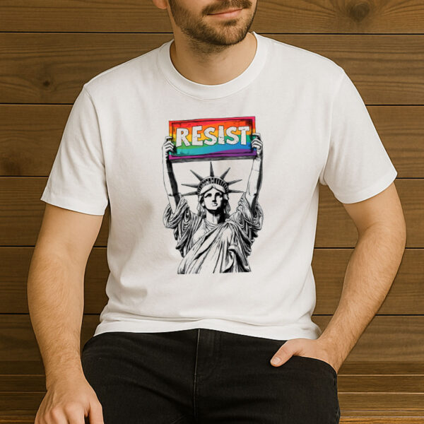 Resist-Pride-Statue-of-Liberty-Shirt-–-Activist-Graphic-Tee-USA