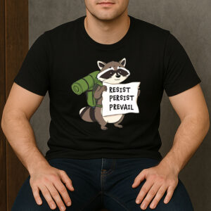 Resist-Raccoon-Shirt-–-Cute-Activist-Hiking-Graphic-Tee-USA