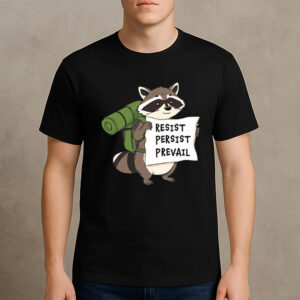 Resist-Raccoon-Shirt-–-Cute-Activist-Hiking-Graphic-Tees
