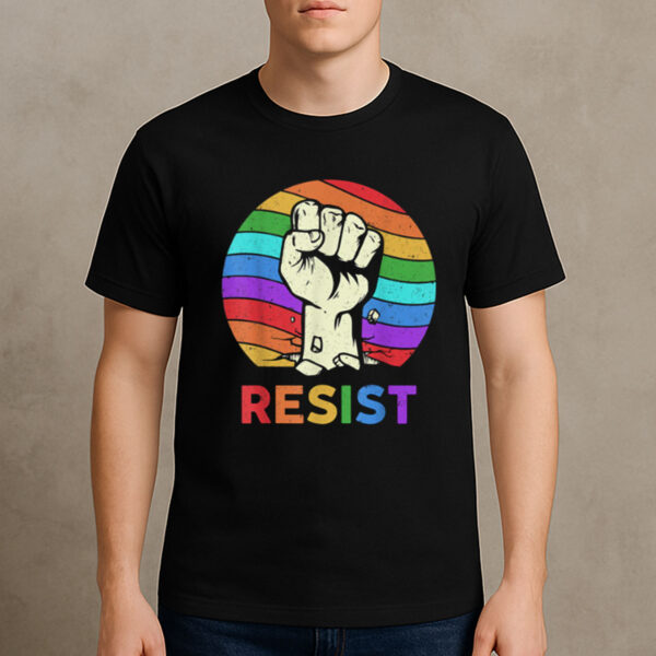 Resist-Rainbow-LGBT-Pride-T-Shirt-–-Equality-Activist-Graphic-Tee-US