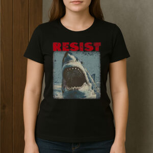 Resist-Shark-Shirt-–-Vintage-Graphic-Political-Tee-US