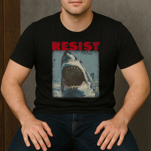 Resist-Shark-Shirt-–-Vintage-Graphic-Political-Tee-USA