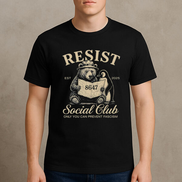 Resist-Social-Club-Bear-Penguin-Anti-Fascism-Shirt-US