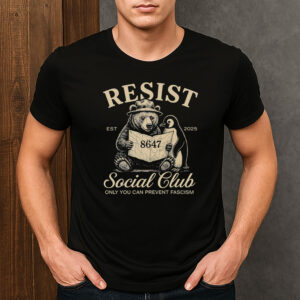 Resist-Social-Club-Bear-Penguin-Anti-Fascism-Shirt-USA
