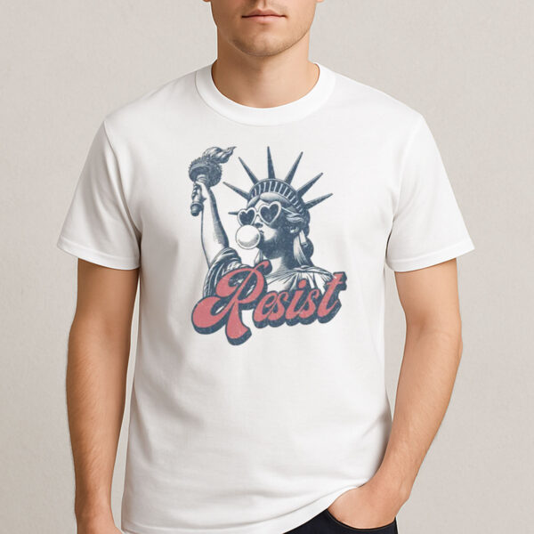 Resist-Statue-of-Liberty-Shirt-–-Retro-Activist-Graphic-Tees