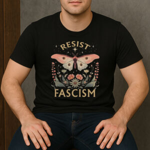 Retro-Butterfly-Resist-Fascism-Shirt-–-Political-Tee