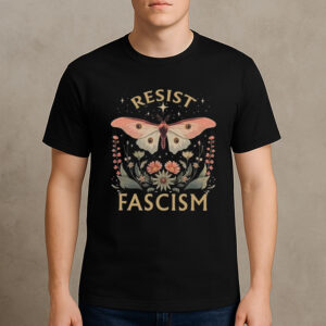 Retro-Butterfly-Resist-Fascism-Shirt-–-Political-Tee-US