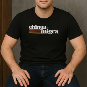 Retro-Chinga-La-Migra-Striped-Activist-Protest-T-Shirt-US