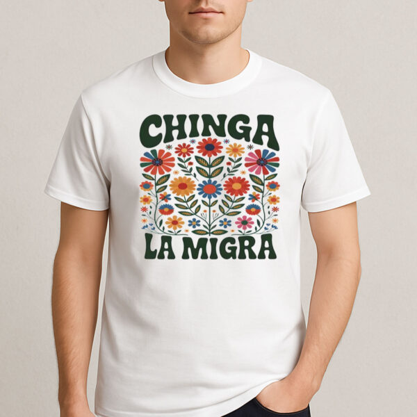 Retro-Folk-Floral-Chinga-La-Migra-Protest-T-Shirt