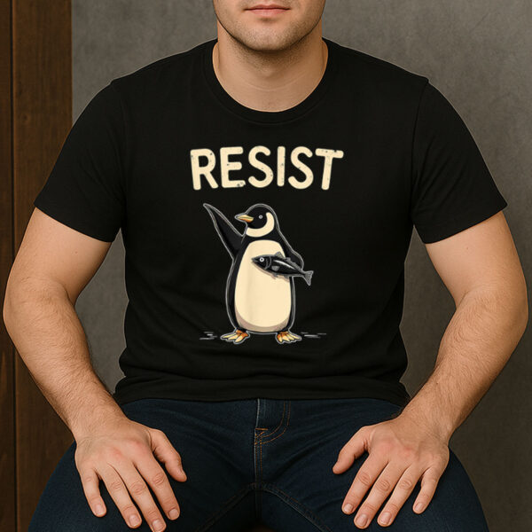 Sarcastic-Penguins-Resist-Tariffs-T-Shirt-–-Funny-Political-Graphic-Tee