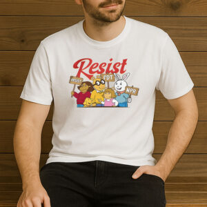 Save-PBS-Resist-Cartoon-Characters-Activism-T-Shirt