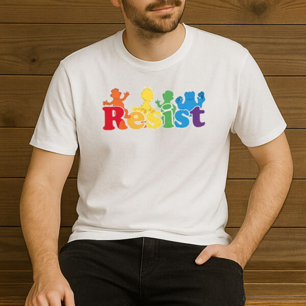 Save-PBS-Resist-Shirt-–-Colorful-Sesame-Street-Protest-Tee