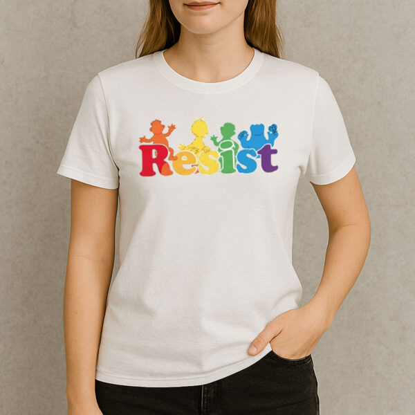 Save-PBS-Resist-Shirt-–-Colorful-Sesame-Street-Protest-Tee-USA