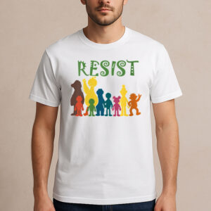 Save-PBS-–-Resist-Rainbow-Character-Graphic-Protest-Tee-US