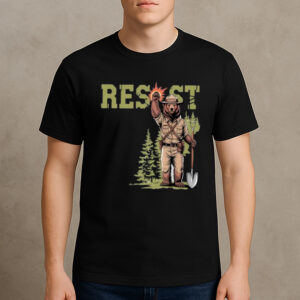 Smokey-Bear-Resist-Shirt-–-Environmental-Activist-Graphic-Tee-US