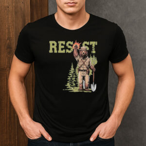 Smokey-Bear-Resist-Shirt-–-Environmental-Activist-Graphic-Tee-USA