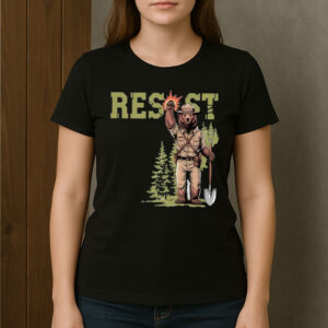 Smokey-Bear-Resist-Shirt-–-Environmental-Activist-Graphic-Tees