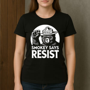 Smokey-Bear-Says-Resist-Activist-Graphic-T-Shirt-US
