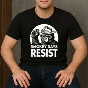 Smokey-Bear-Says-Resist-Activist-Graphic-T-Shirt-USA