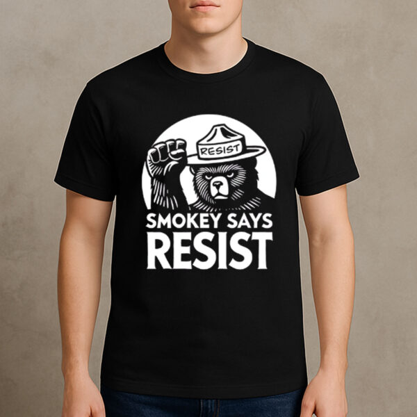 Smokey-Bear-Says-Resist-Activist-Graphic-T-Shirts