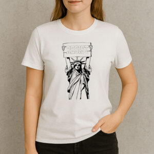 Statue-of-Liberty-Resist-Protest-T-Shirt-–-Stand-for-Freedom-&-Justice