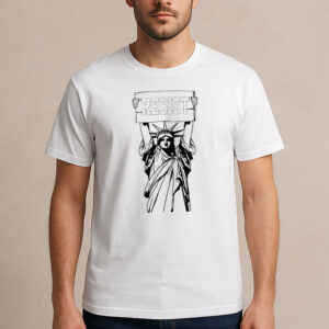 Statue-of-Liberty-Resist-Protest-T-Shirt-–-Stand-for-Freedom-&-Justices