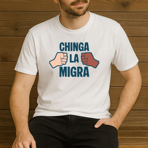 Together-We-Resist-–-Chinga-La-Migra-Fist-Graphic-T-Shirt-US