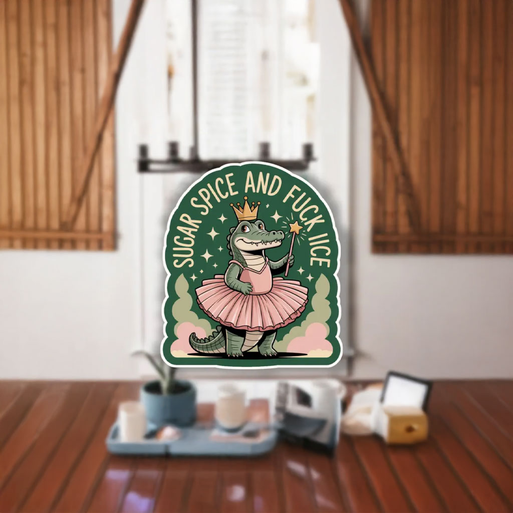 Sugar & Spice Fuck ICE Alligator Sticker