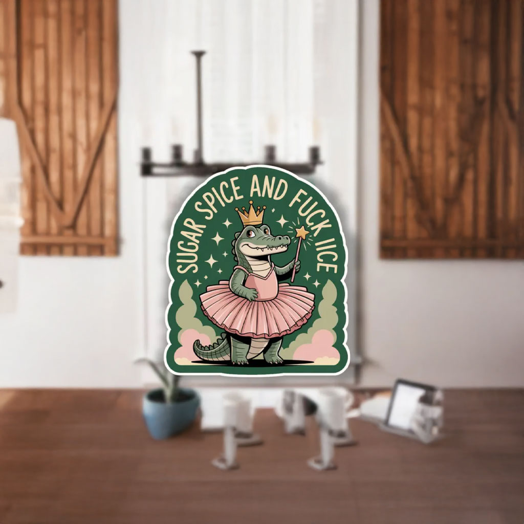 Sugar & Spice Fuck ICE Alligator Sticker