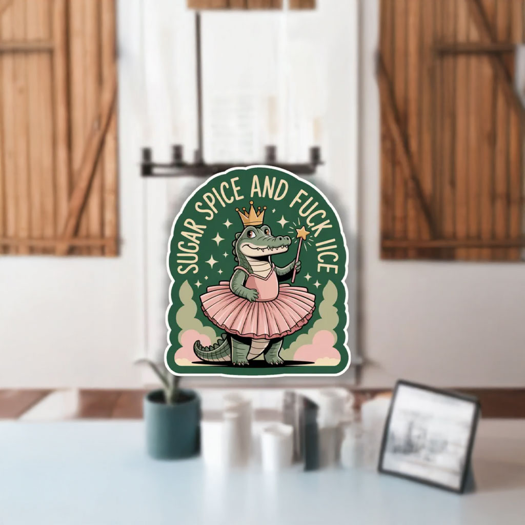 Sugar & Spice Fuck ICE Alligator Sticker