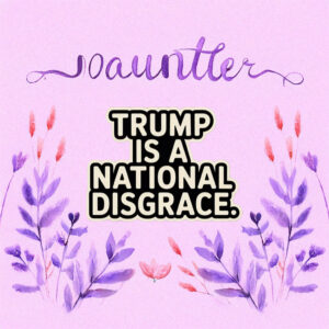 Trump Is a National Disgrace Sticker