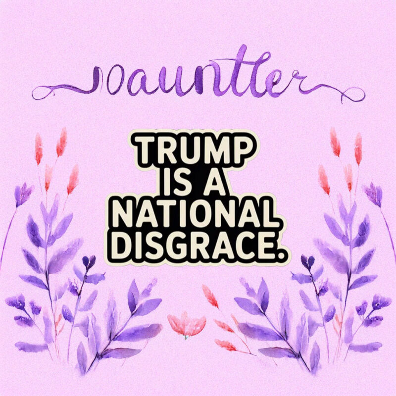 Trump Is a National Disgrace Sticker
